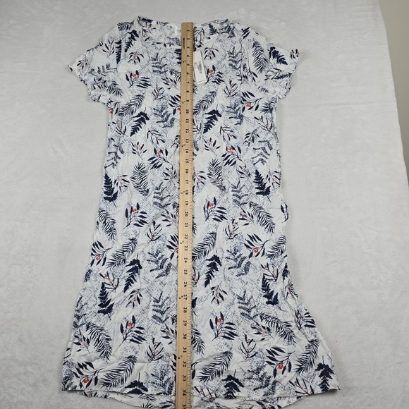 Step In Style Women's Size‎ Large White Floral Short Sleeve Dress New - Picture 5 of 6